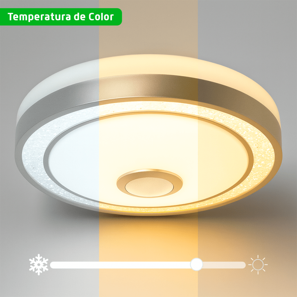 Luminario LED de 40W / 3000 Lúmenes / Ø 490mm x 66mm / Voltaje 85-265V / Temperatura Fría 6500K / Conexión Bluetooth / App iLink. - Image 7