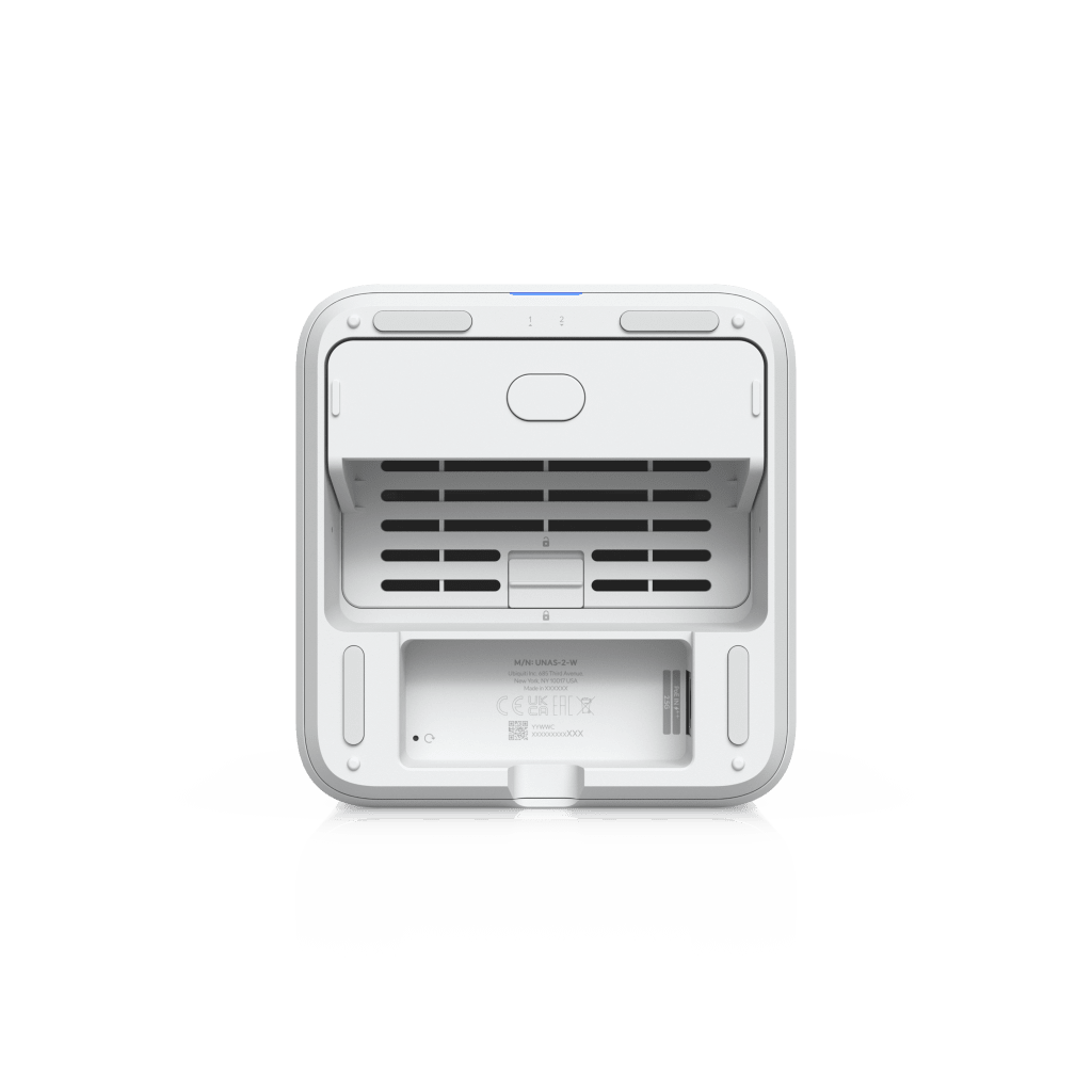 UniFi UNAS-2 – Almacenamiento en Red (NAS) Compacto con 2 Bahías para HDD de 3.5”, Puerto de Red 2.5 GbE, Conectividad USB-C y Adaptador PoE++ Incluido - Image 4