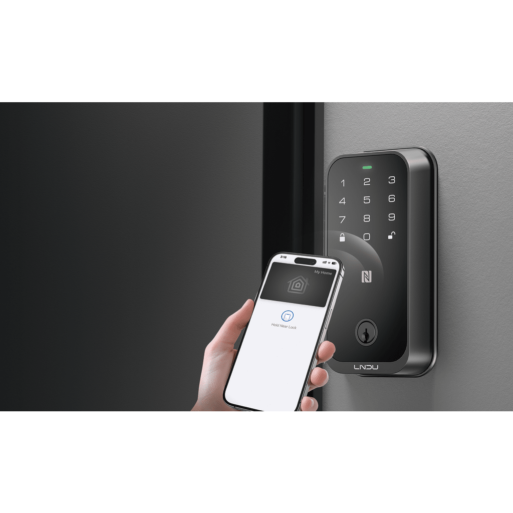 Cerradura Inteligente con Huella Digital LNDU HK01W / WiFi Integrado / Compatible Apple HomeKit / Teclado Táctil / 8 Baterías AA / Escaneo iPhone-Apple Watch-Fob / Bloqueo Manual y Automático / Exterior IP54 - Image 2