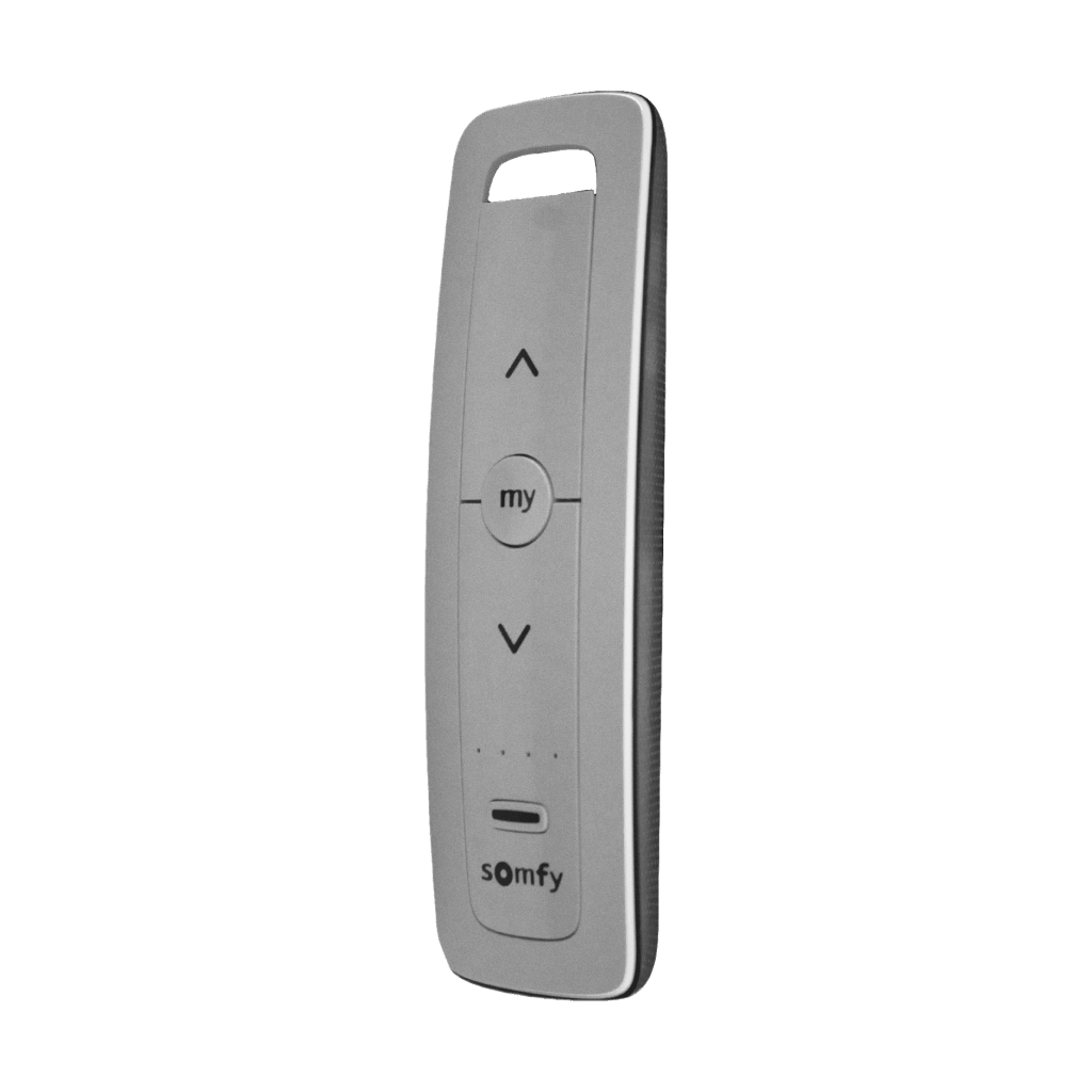 Control remoto 5 canales para motores de persiana Somfy con señal inalámbrica, instrucciones: sube, baja y detener, con posición favorita programada. - Image 2
