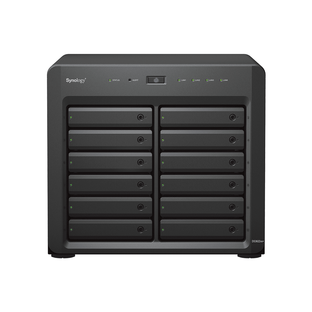 Servidor NAS Synology DiskStation DS3622xs+ | 12 Bahías | Intel Xeon 6 Núcleos | 16 GB DDR4 ECC | 10GbE RJ-45 | Expansión Hasta 36 Bahías | RAID F1, 0, 1, 5, 6, 10 | Caché NVMe SSD . - Image 2