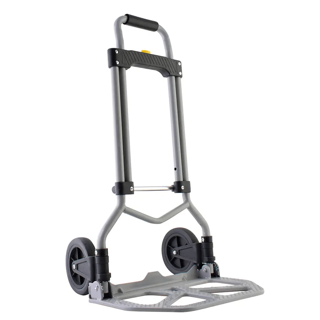 Diablo Plegable / Capacidad 60 kg / Jaladera de Hule Espuma / Botón Despliegue Rápido / Base Acero Antiderrapante / Llanta Hule Duradera / Transporte Compacto - Image 2