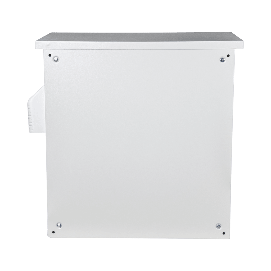 Gabinete Ventilado de Acero IP55 Uso en Exterior (593 x 609 x 399 mm) con Placa Trasera Interior Metálica y Compuerta Inferior Atornillable. Incluye Ventilador, Ventilas, filtros, Montaje Rack 19", Terminal de Tierra Física, Chapas y Ll - Image 2