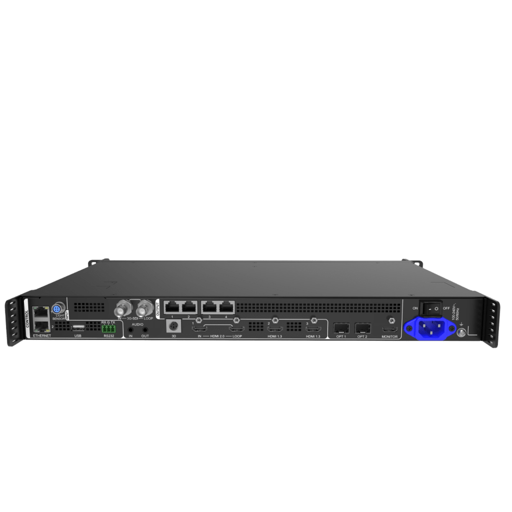 Controlador All-in-One VX400 Pro / Procesamiento de Video 4K×2K@60Hz / 4 Puertos Ethernet Gigabit / 2.6 Millones de Píxeles / 6 Capas de Video / Fibra Óptica 10G / USB 3.0 Playback / Control Remoto - Image 2