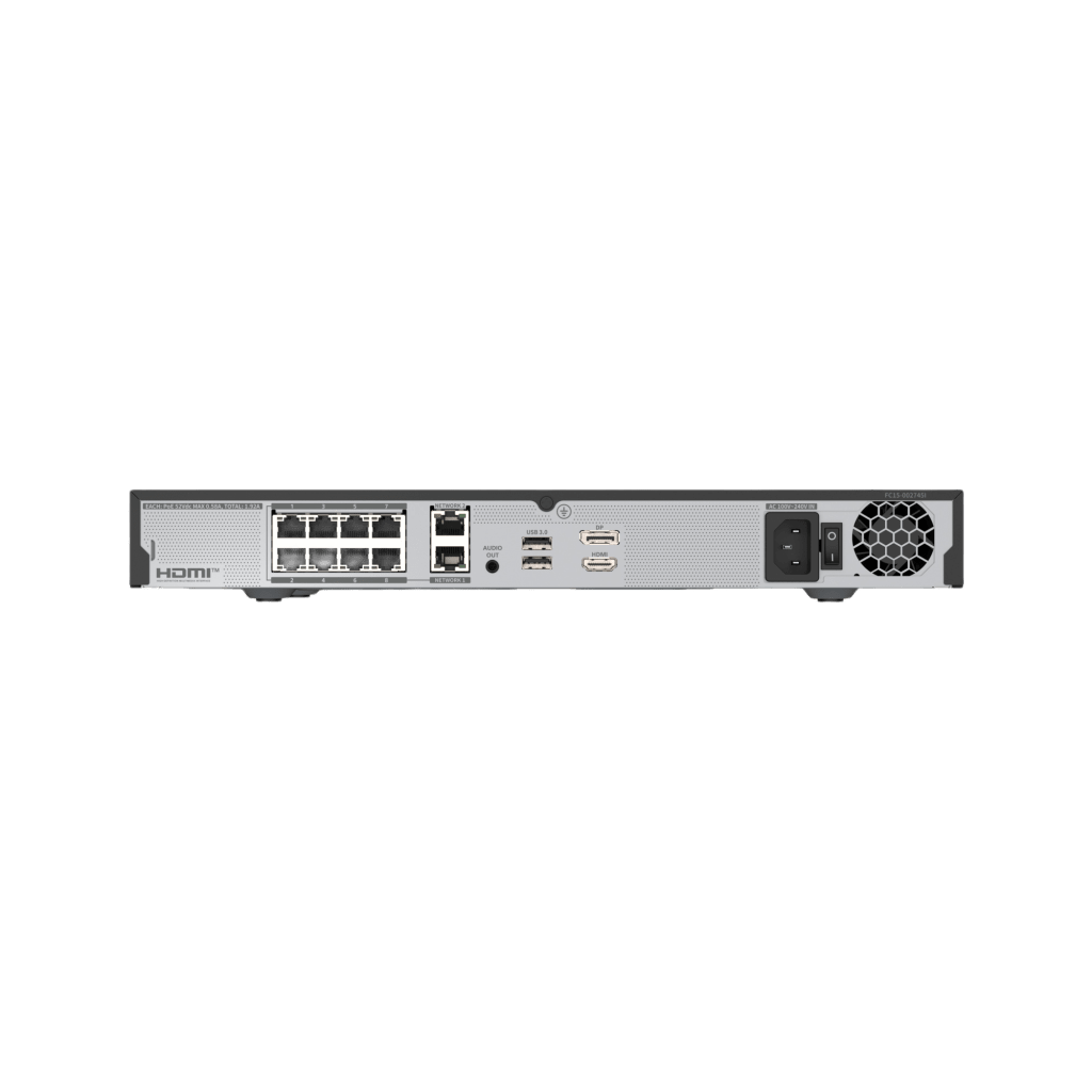 NVR de 12 Megapíxel hasta 8 canales con Licencias WAVE / Incluye 1 Licencia WAVE-PRO-04 / 4TB Incluidos / 8 puertos PoE+ / H.265 & WiseStream / Sistema operativo Ubuntu 22.04 LTS - Image 2