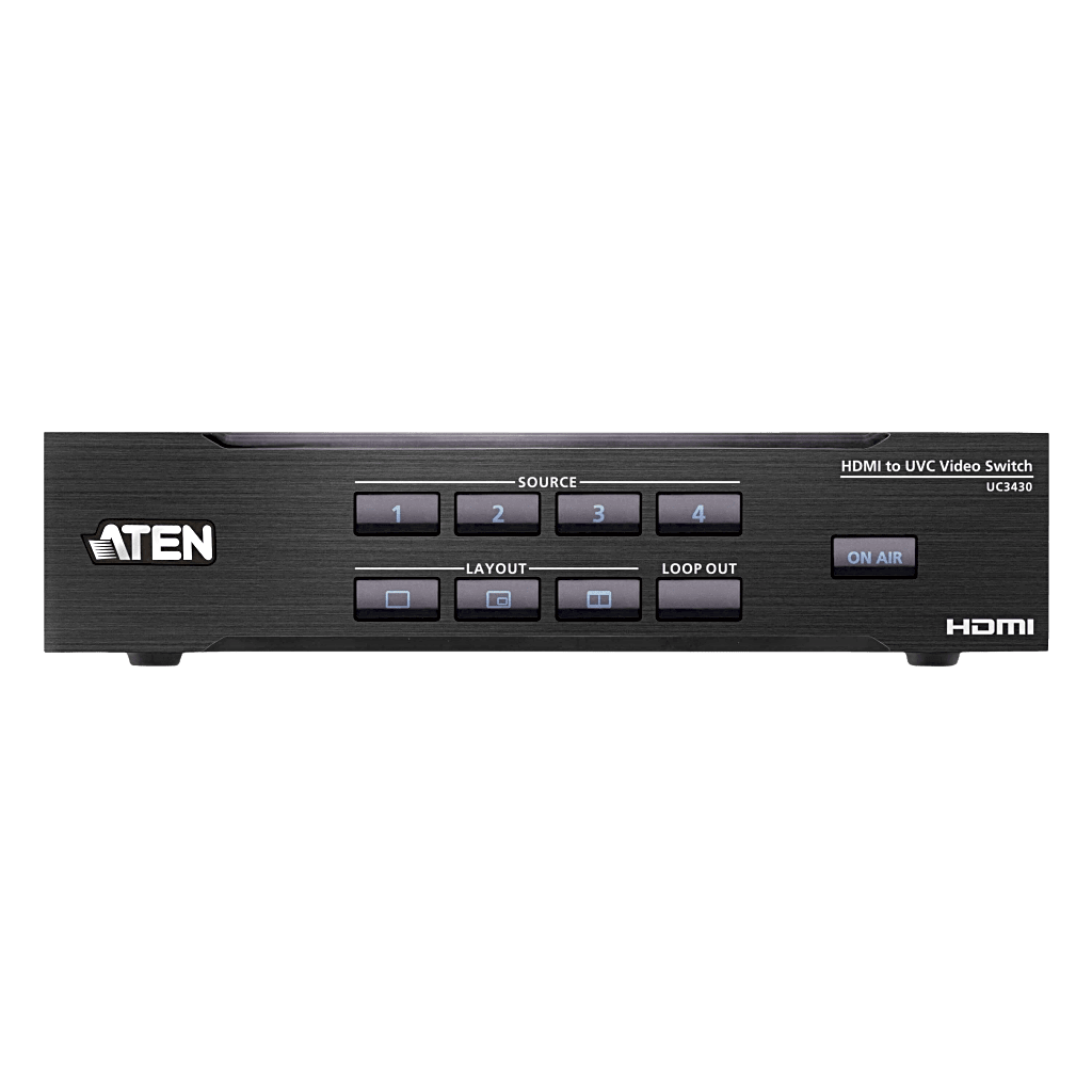 Switcher HDMI a USB 4 Entradas | 4K@60 | USB-C Streaming | Audio Mixer | PiP/Chroma | Control App - Image 2
