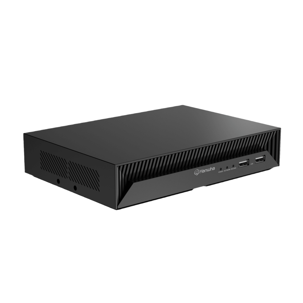NVR Inteligente 4CH AI / Soporte Cámaras 8MP / Códecs H.265-H.264-MJPEG / Grabación 40Mbps / 4 Puertos PoE / SSD 1TB / Salida HDMI / Soporte ARB / Conectividad P2P / Firma Hanwha Vision - Image 2