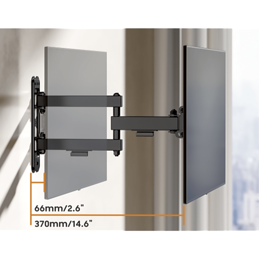 Soporte de Pared Articulado para Pantallas o Monitores | Compatibilidad VESA 75x75 - 200x200 / Hasta 43 Pulgadas | Capacidad Máxima de Carga 20 kg | Fabricado en Acero - Image 2