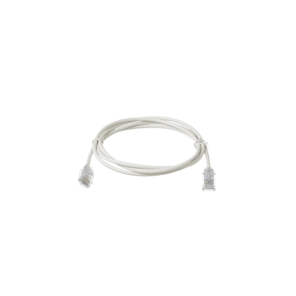 Cable de Parcheo TX6, UTP Cat6, Di?metro Reducido (28AWG), Color Blanco Mate, 4.57 Metros (15 Pies) - Imagen 2