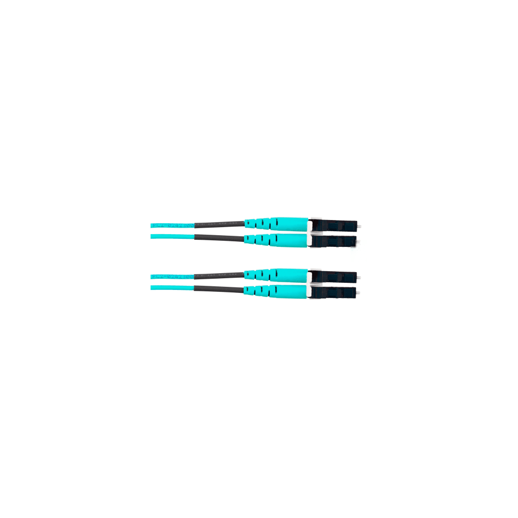 Jumper de Fibra ?ptica Multimodo 50/125 OM4, LC-LC Duplex, OFNR (Riser), Color Aqua, 6 Metros (19.69 Pies) - Image 2