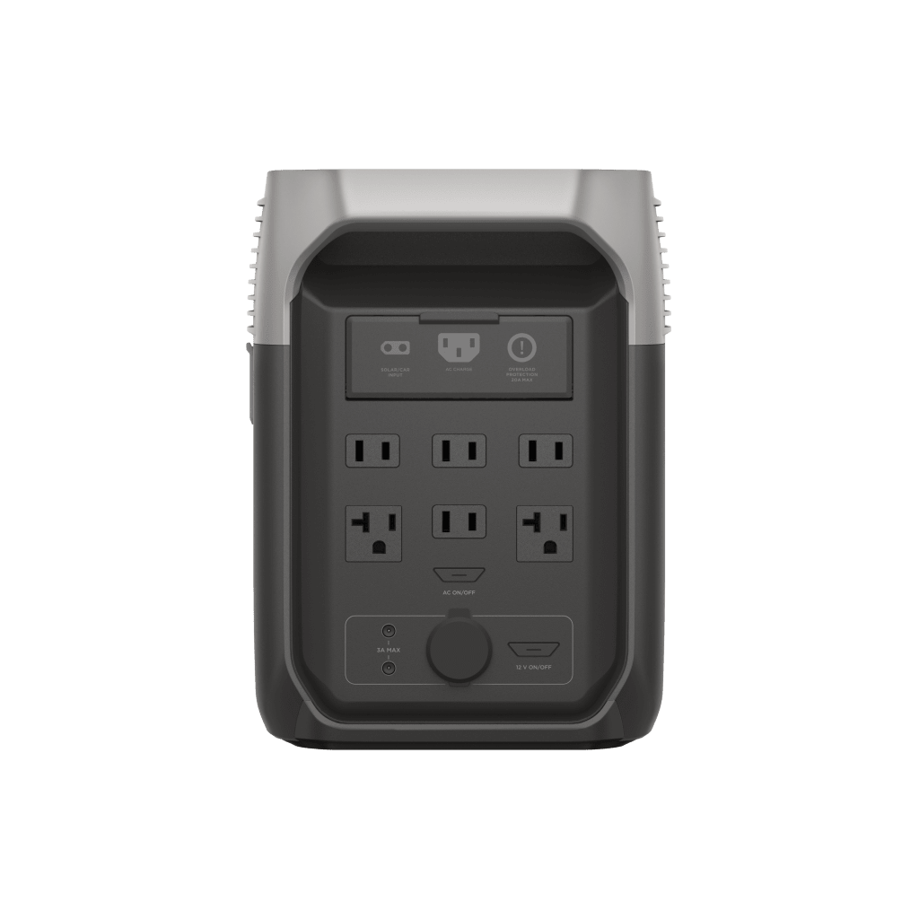 Estación de Energía Portátil Delta 3 1536Wh Litio LFP / 6 AC 1800 W (Max. 3600W) / 2 USB-C 100W / Capacidad para Aumentar Respaldo / Cargador de Coche 10A a 12.6V / Conectividad WiFi y Bluetooth (App) / Carga Solar 500W Max. - Image 4