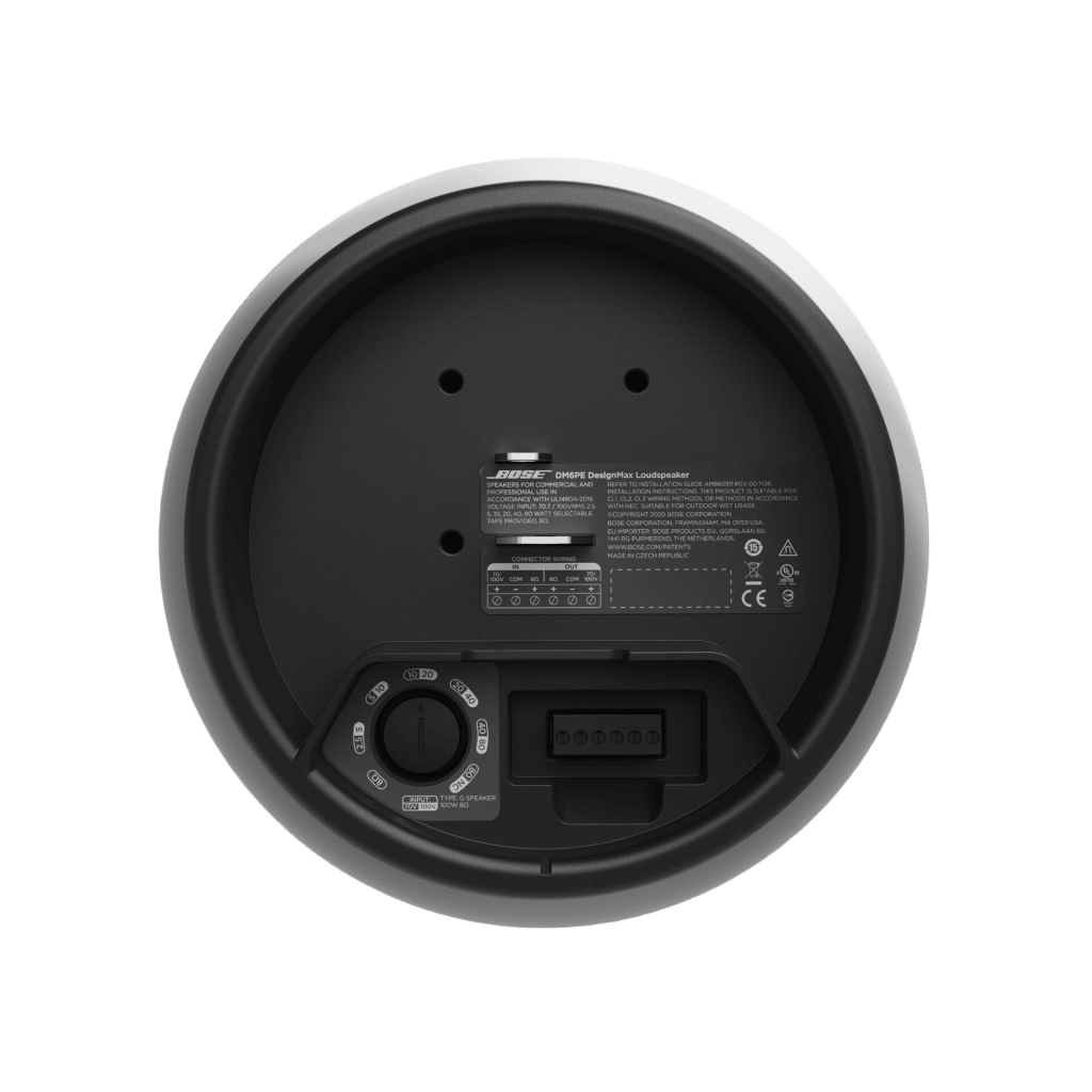 Par de Altavoz colgante | DesignMax | 6in | 8ohms | 70/100V | Negro | Exterior - Image 4