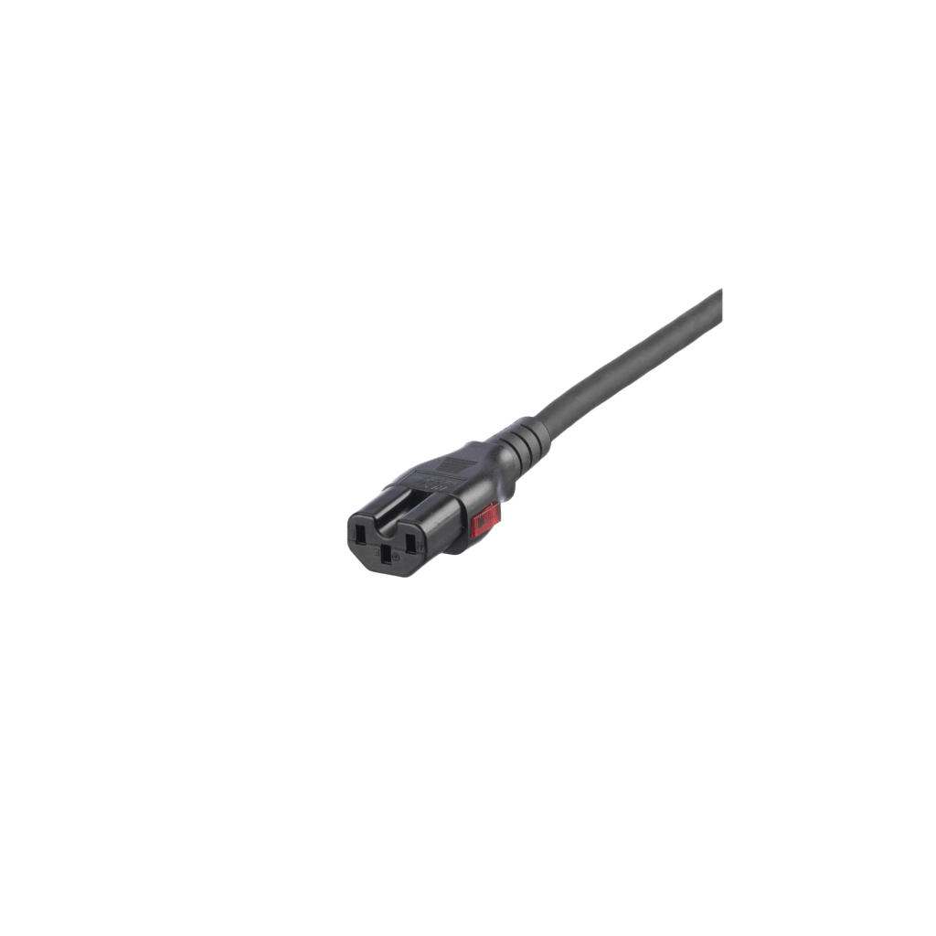 Cable de Alimentación Eléctrica Con Bloqueo Doble de Seguridad, de IEC C14 a IEC C13, 6 ft. de Largo, Color Negro, Paquete de 10 Piezas - Image 3