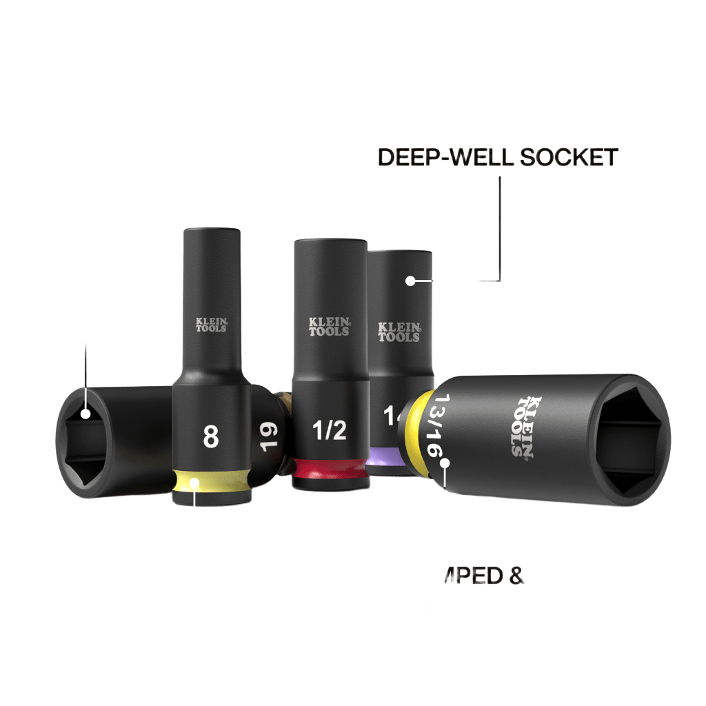Juego de Dados de Impacto KNECT™ (M) / 3/8" Drive Profundo / SAE y Métrico / 23 Piezas / Adapters Multi-Propósito / MODbox™ Case - Image 3