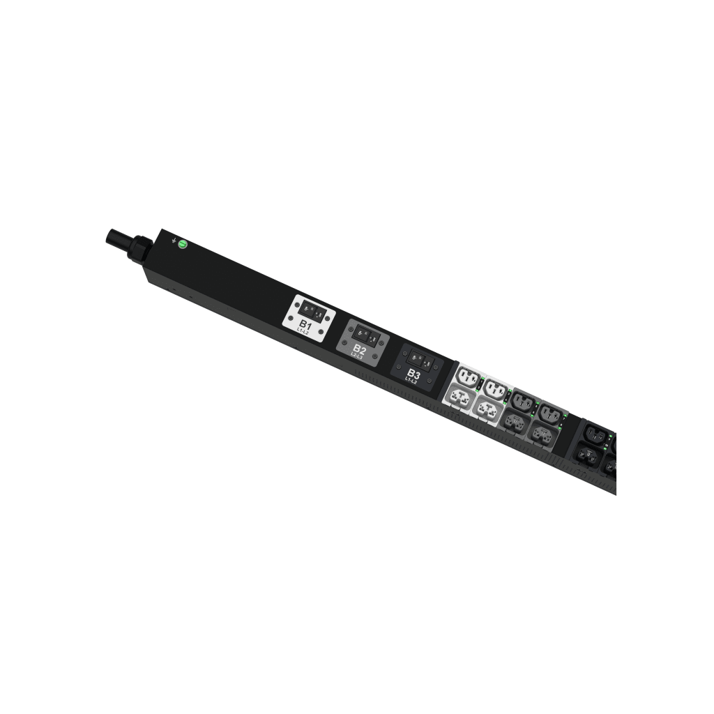 PDU G6 Monitoreable y Switchable (MS) para Distribución de Energía, Enchufe de Entrada NEMA L21-30P, Con 24 Salidas C13/C15 y 24 C13/C15/C19/C21, de Instalación Vertical, 208 Vca, 30 Amp - Imagen 3