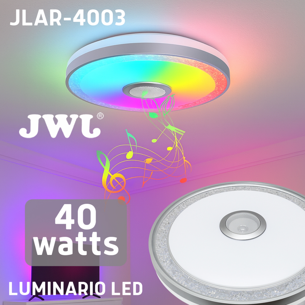 Luminario LED de 40W / 3000 Lúmenes / Ø 490mm x 66mm / Voltaje 85-265V / Temperatura Fría 6500K / Conexión Bluetooth / App iLink. - Image 3