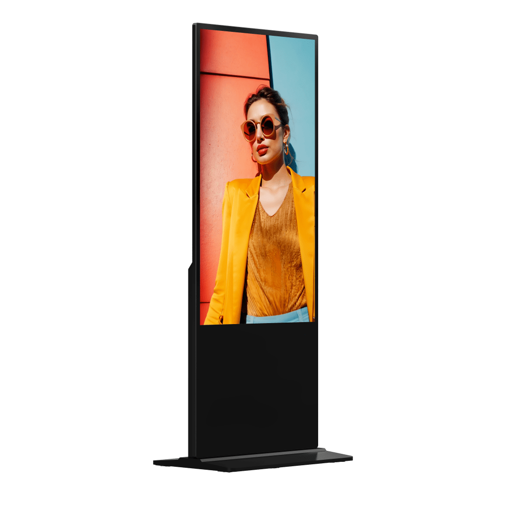 Pantalla de 55" 4K para Publicidad Digital / Base para Piso (Totem) / Gestión de Contenido y Control Centralizado - Image 3