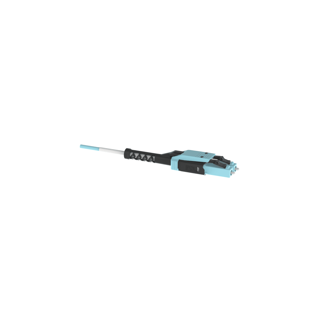 Jumper de Fibra ?ptica Multimodo 50/125 OM4, LC-LC Uniboot Duplex, LSZH, Color Aqua, 3 Metros (9.84 Pies) - Image 3