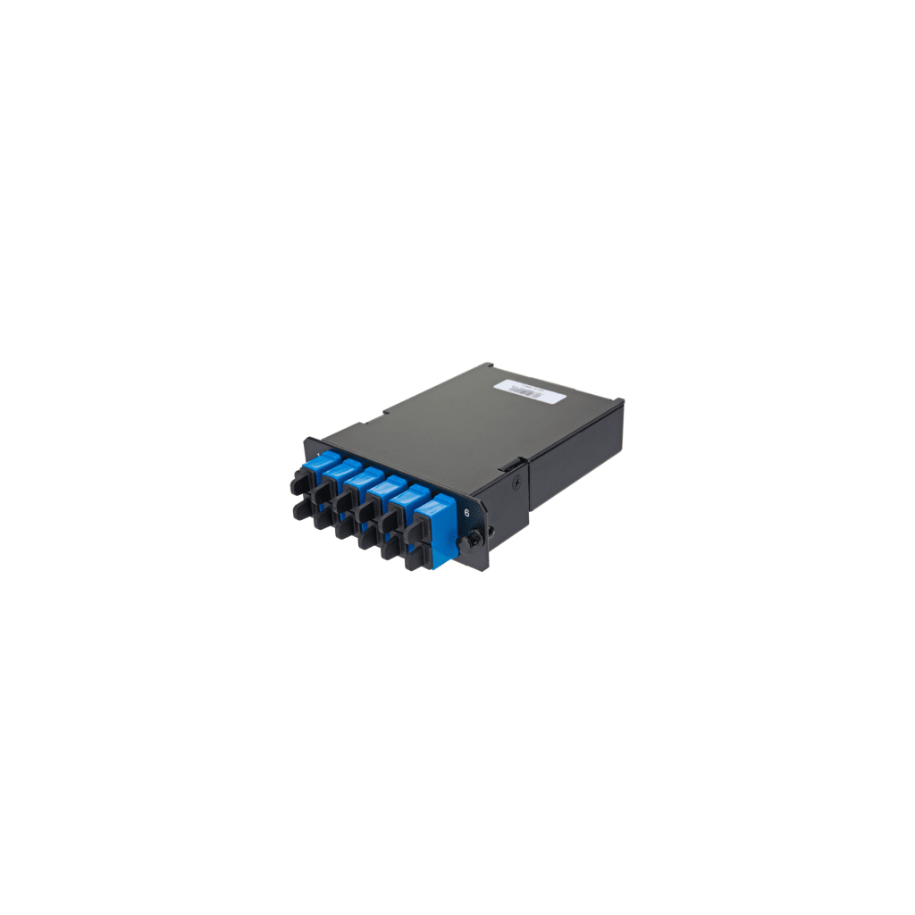 Placa Acopladora de Fibra ?ptica FAP, Con 12 Pigtails y 6 Conectores SC Duplex (12 Fibras), Para Fibra Monomodo OS1/OS2, Color Azul - Image 3