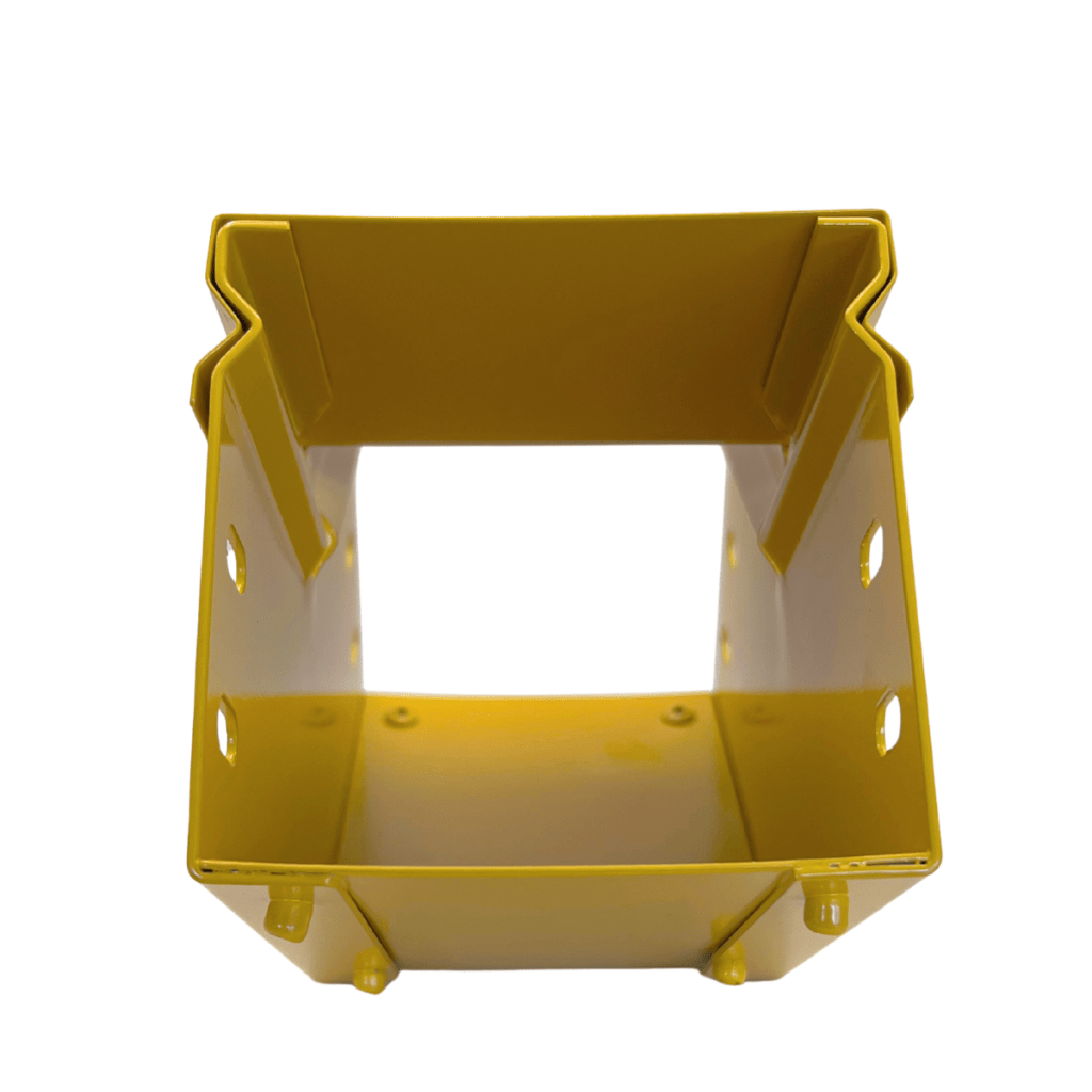 CHFIBER CURVA VERTICAL INTERIOR A 45° DE ALUMINIO PERALTE 4" ANCHO 4" RADIO 8" CON RECUBRIMIENTO EN PINTURA EPÓXICA, INCLUYE TAPA , UN PAR DE COPLES Y TORNILLERÍA. - Image 3