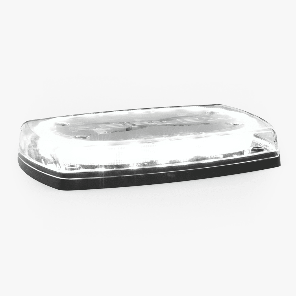 Mini torreta de 48 LED 10" Ámbar/Claro, Lente Transparente, Cableado - Image 3