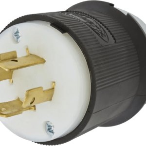 Clavija Industrial con Bloqueo de Media Vuelta / 20 A 480 V AC / 3-Polos 4-Hilos con Tierra / L16-20P / IP20.