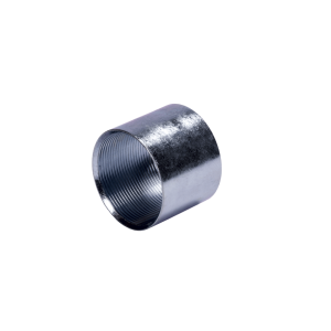 Cople de 1 1/4" ( 32 mm) para Tubo Pared Gruesa (IMC) /Galvanizado / Etiqueta Amarilla.