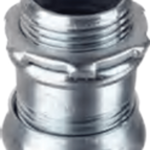 Conector de Compresión de Acero Galvanizado para Pared Delgada de 1/2" ( 13 mm).