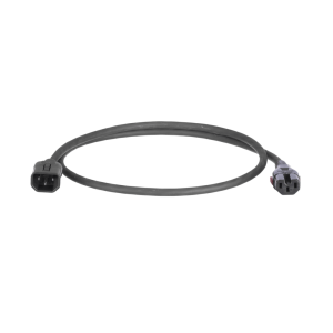 Cable de Alimentación Eléctrica Con Bloqueo Doble de Seguridad, de IEC C14 a IEC C13, 6 ft. de Largo, Color Negro, Paquete de 10 Piezas