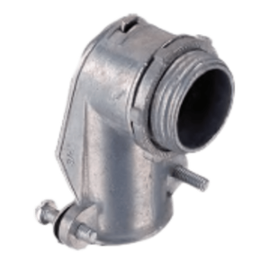 Conector Curvo para Tubo Flexible Metálico de 1/2" (13 mm).