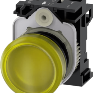 Lampara de señalización plástica con led color Amarilla, 110Vca