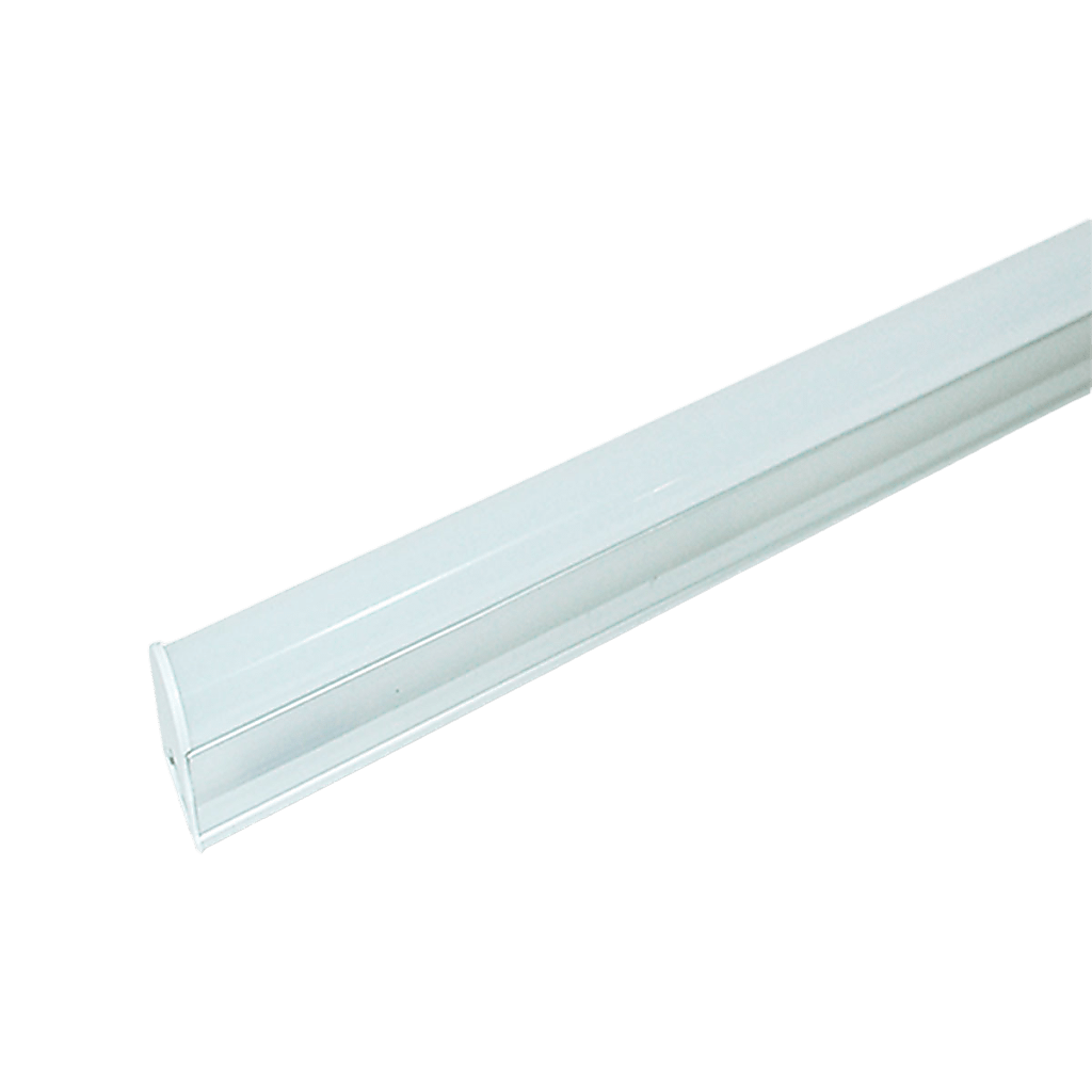 Tubo LED T5 de 9W / 600 lm / Luz Blanca 6500K /Acabado Blanco Mate / Ángulo 140° / Vida 50,000 Horas / Base G13 / 67 cm.