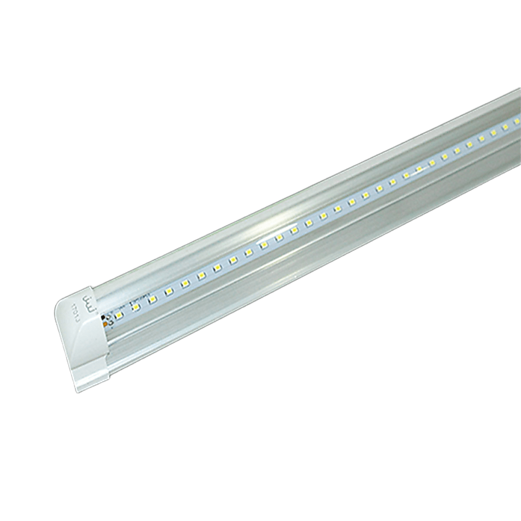 Tubo LED T5 de 18W / 1 500 lm / Luz Blanca 6500 K / Acabado Transparente / Angulo 140° / Vida 50,000 Horas / Base G13 / 120 cm.