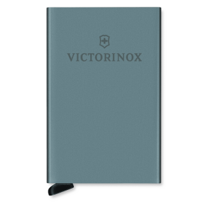 Tarjetero / Almacenamiento Seguro 4-6 Tarjetas / Aluminio Duradero / Protección RFID / Sistema Deslizamiento Patentado / Color Gris.