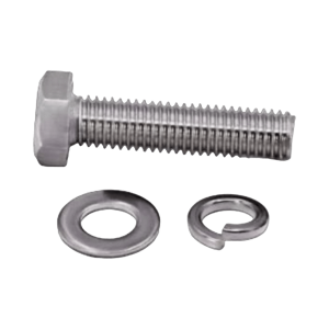 Tornillo M8 x 1.25 mm con arandela plana y arandela elástica para baterías de 12 V de 90-250 Ah