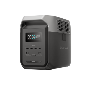 Estación de Energía Portátil Delta 3 1536Wh Litio LFP / 6 AC 1800 W (Max. 3600W) / 2 USB-C 100W / Capacidad para Aumentar Respaldo / Cargador de Coche 10A a 12.6V / Conectividad WiFi y Bluetooth (App) / Carga Solar 500W Max.