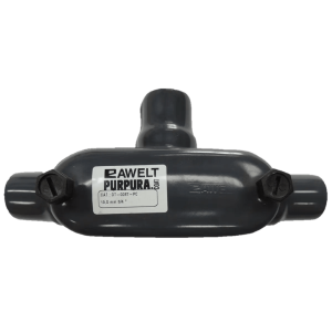 Caja Oval tipo T con Recubrimiento Exterior de PVC de 1/2" (12.7 mm).