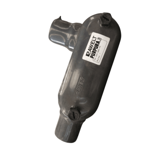 Caja Ovalada tipo LR con Recubrimiento Exterior de PVC de 1/2" (12.7 mm).