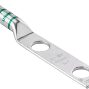 Zapata de compresión LCC600-12-6 para cal. 600 Kcmil, Doble barreno para tornillo prisionero de 1/2, Espaciado de orificios 44.5mm, 1 Pz