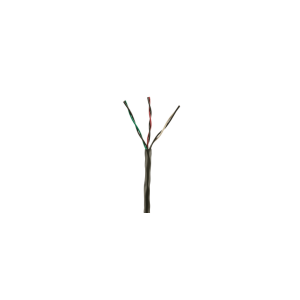 Bobina de Cable de Cobre de 3 Pares Clase 4 Para Sistemas FMPS, 16 AWG, Sin Blindaje, CMR (Riser), Uso Interior/Exterior, Color Negro, Carrete de 609 metros
