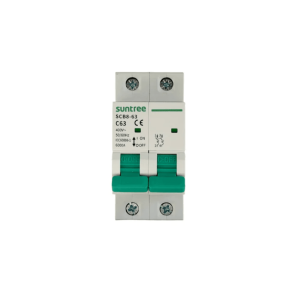 Protección Térmica/ Interruptor 2P, 40 A,  Corriente Alterna 400Vca para Aplicación Fotovoltaica Montaje Riel DIN