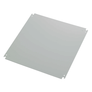 Panel de Montaje Concept de 20x20 pulgadas (508x508 mm) / Platina / Acero dulce 12ga / Blanco polvo recubierto / 2.66 mm espesor / Para gabinetes industriales