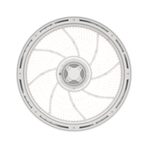 Luminaria LED High Bay Redonda REBL / 12,000-18,000 Lúmenes / Óptica Micro-Prisma Patentada / UGR Ultra Bajo / IK10 IP66 NEMA 4X / Temperatura 3500K-4000K-5000K Switchable / UVOLT 120-347V.
