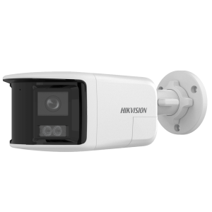 [PROTECCIÓN ACTIVA] Bala IP 6 Megapixel / 2 Lentes de Lente 2.8 mm (Imagen Panorámica 180°) / 30 mts IR / Exterior IP67 / Luz Intermitente y Alerta de Audio / Audio Bidireccional / ACUSENSE / WDR 120 dB / Micro SD