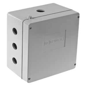 Caja de Unión de Aluminio con 3 salidas de 1" / 3 Orificios en la parte inferior.