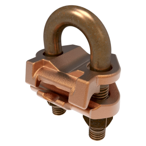 Conector Mecánico para Cable Calibre 4 a 2/0 AWG / Paralelo o 90° Grados a Tubo de 1 1/4" o Varilla  de 1 3/8" - 1 1/2".