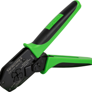 Tenaza de Crimpado / 0.25-4.0 mm² / Para Terminales con y sin Cuello de Plástico / Diseño Ergonómico / Color Verde/Negro