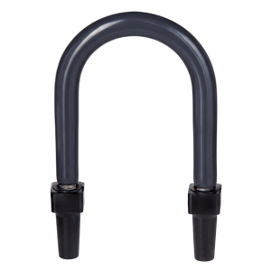 Abrazadera U de Pata Larga con Recubrimiento de PVC para Tubo de 1/2" (12.7 mm).