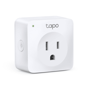 Mini tomacorriente inteligente Wi-Fi, 100 - 120V~, 50/60Hz, 15.0A, compatible con Amazon Alexa y Google Assistant, color blanco.