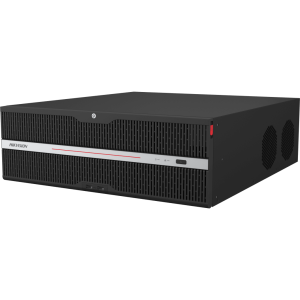 [Doble Poder de Decodificación] NVR 32 Megapixel (8K) / 128 Canales IP / AcuSense / ANPR / Conteo de Personas / 16 Bahías de Disco Duro / 2 Tarjetas de Red / Soporta RAID con Hot Swap / 2 HDMI en 8K / POS / Alarmas I/O  / Smart Search